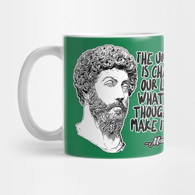 Marcus Aurelius Philosophy Quote Statement Design by DankFutura